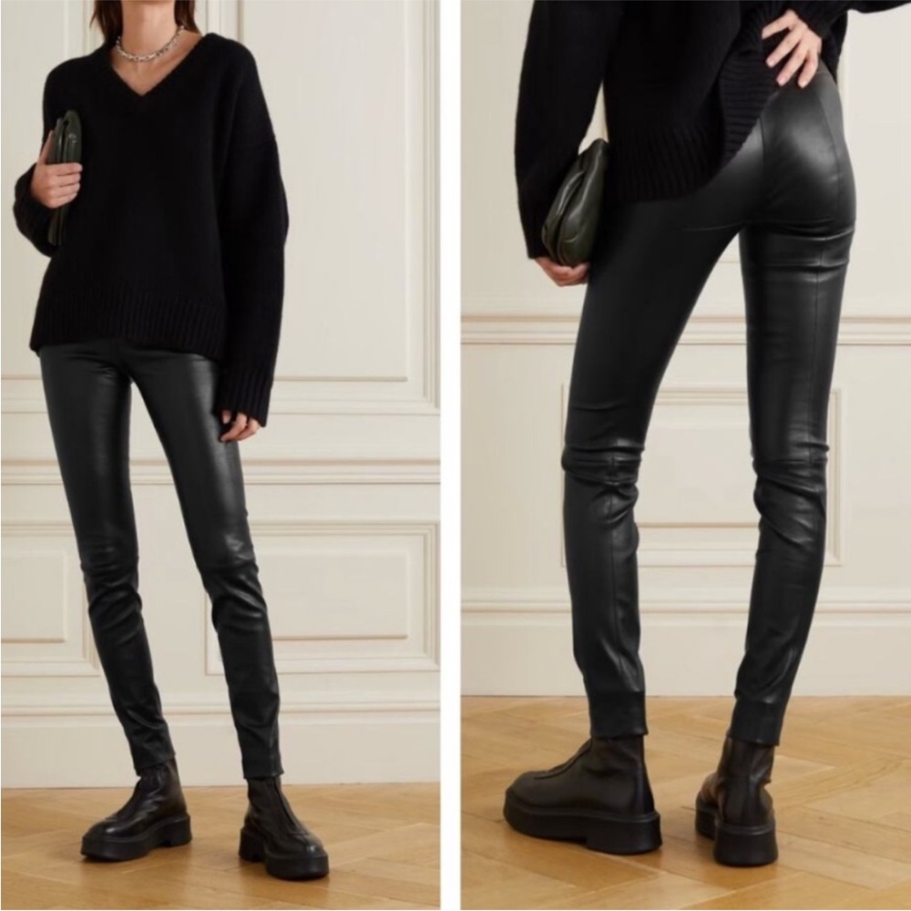 EUC The Row Lambskin Leather Pants - Sz M